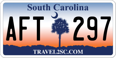SC license plate AFT297