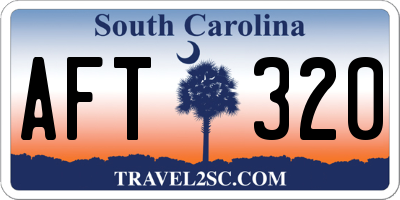 SC license plate AFT320