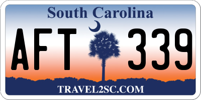 SC license plate AFT339