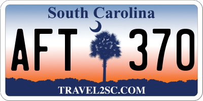 SC license plate AFT370