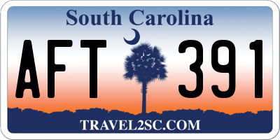 SC license plate AFT391