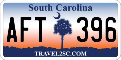 SC license plate AFT396