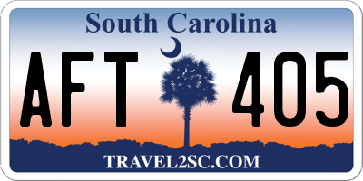 SC license plate AFT405