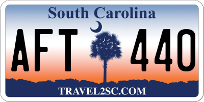 SC license plate AFT440