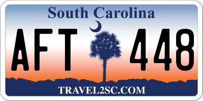 SC license plate AFT448