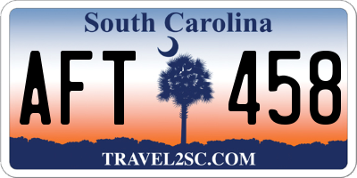 SC license plate AFT458