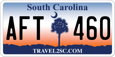 SC license plate AFT460