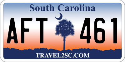 SC license plate AFT461
