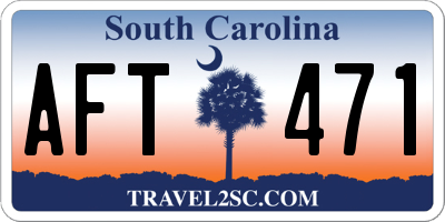 SC license plate AFT471