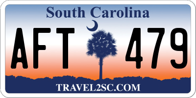 SC license plate AFT479