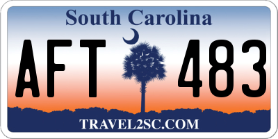 SC license plate AFT483