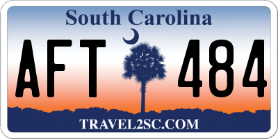 SC license plate AFT484