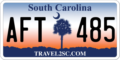 SC license plate AFT485