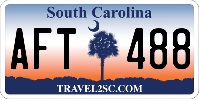 SC license plate AFT488