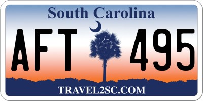 SC license plate AFT495