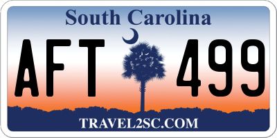 SC license plate AFT499
