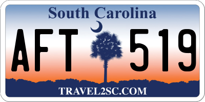 SC license plate AFT519