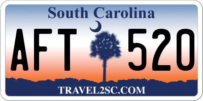 SC license plate AFT520
