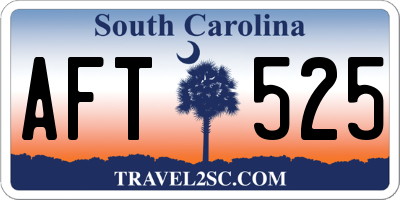 SC license plate AFT525