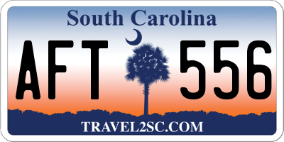SC license plate AFT556