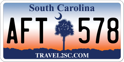 SC license plate AFT578