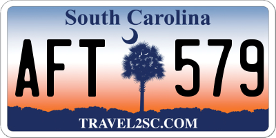 SC license plate AFT579