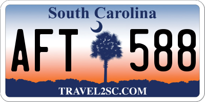 SC license plate AFT588