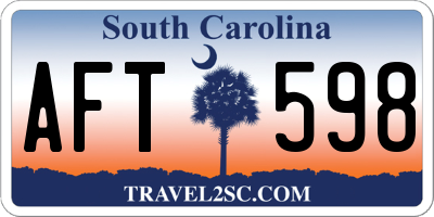 SC license plate AFT598