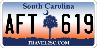 SC license plate AFT619