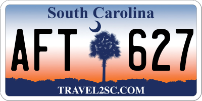 SC license plate AFT627