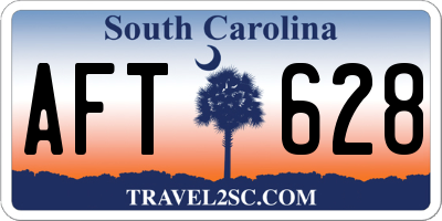 SC license plate AFT628