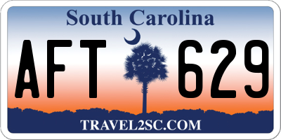 SC license plate AFT629