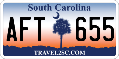 SC license plate AFT655
