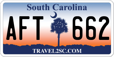 SC license plate AFT662