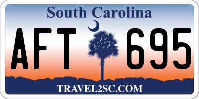SC license plate AFT695