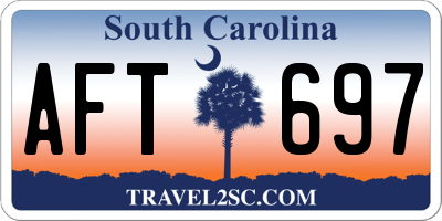SC license plate AFT697
