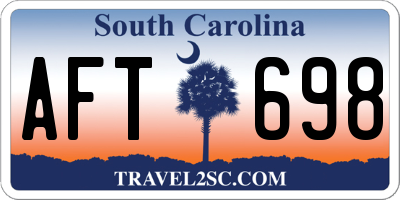 SC license plate AFT698