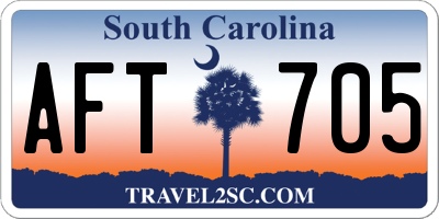 SC license plate AFT705