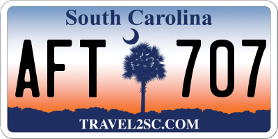 SC license plate AFT707
