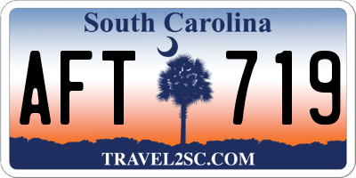 SC license plate AFT719