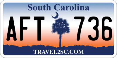 SC license plate AFT736