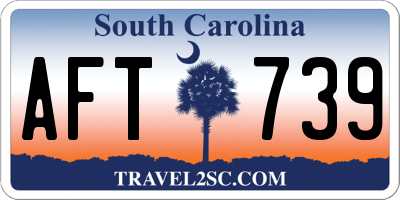 SC license plate AFT739