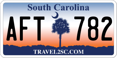 SC license plate AFT782