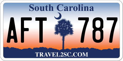 SC license plate AFT787