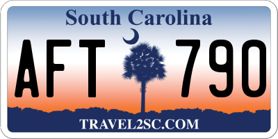 SC license plate AFT790