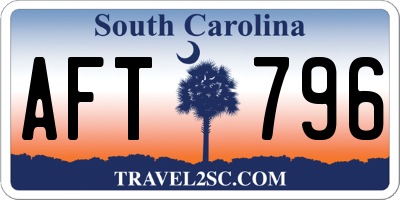 SC license plate AFT796