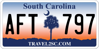SC license plate AFT797