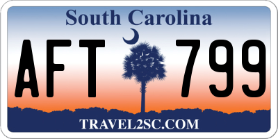 SC license plate AFT799