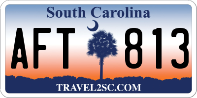 SC license plate AFT813