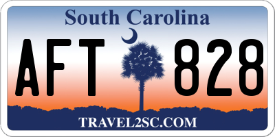 SC license plate AFT828